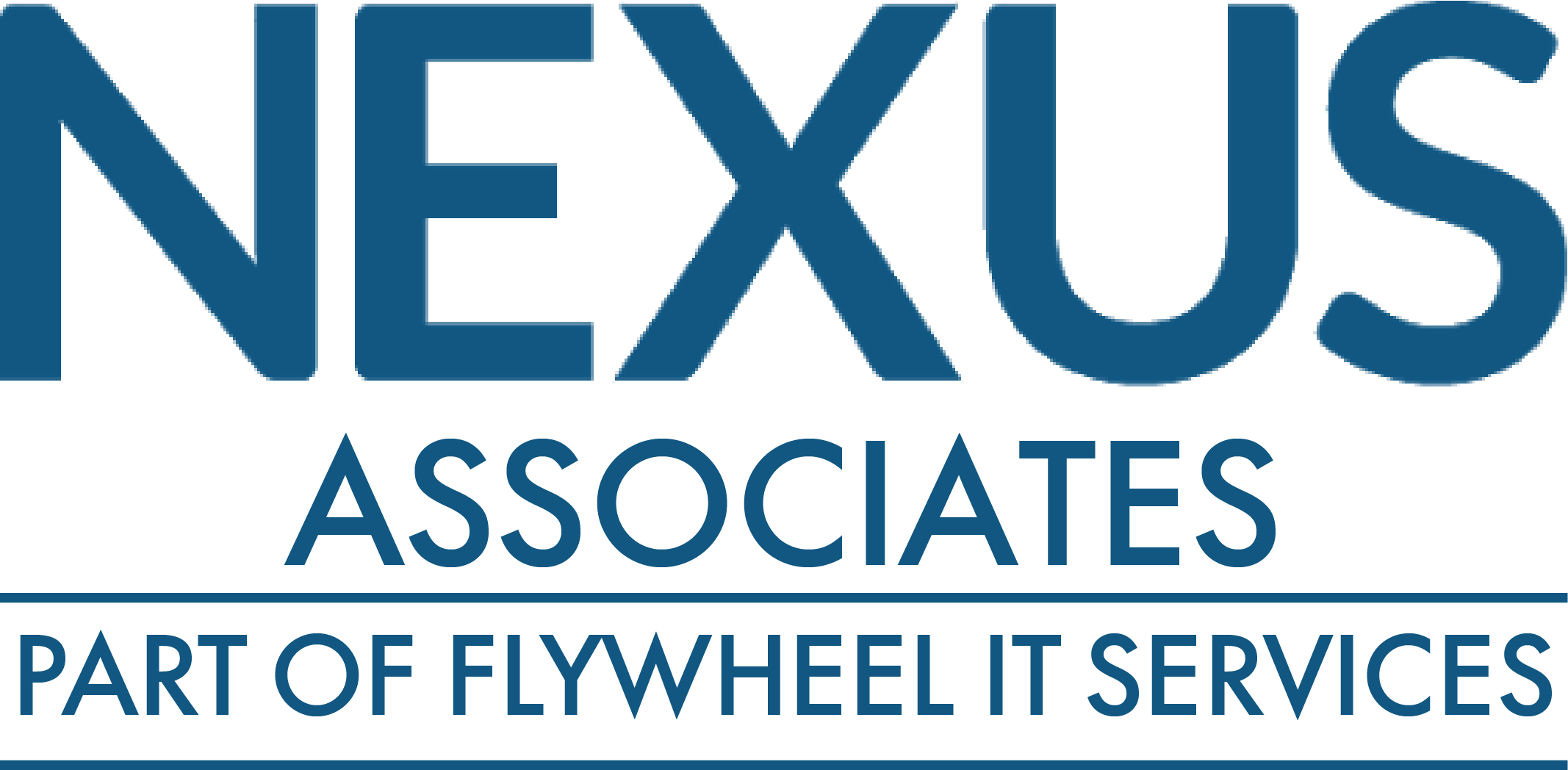 Gradient blue logo of the word "nexus" with horizontal stripes overlay.