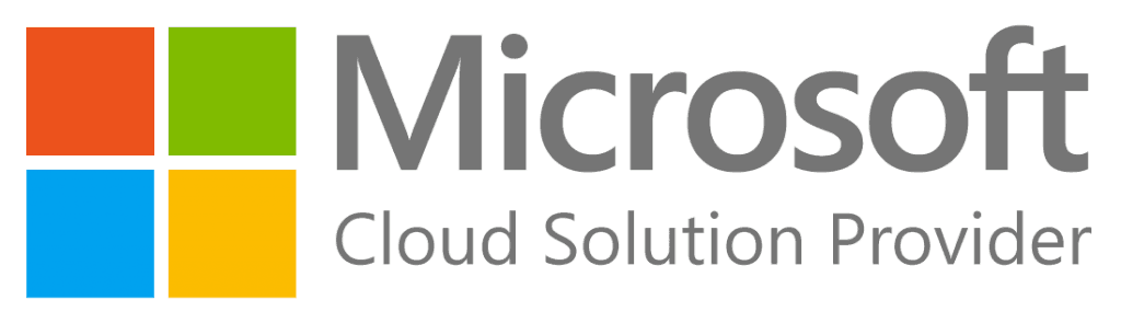 Microsoft IT consultancy and cloud solution provider logo featuring a four-paneled colored window next to the Microsoft name in black text.