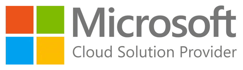 Microsoft IT consultancy and cloud solution provider logo featuring a four-paneled colored window next to the Microsoft name in black text.