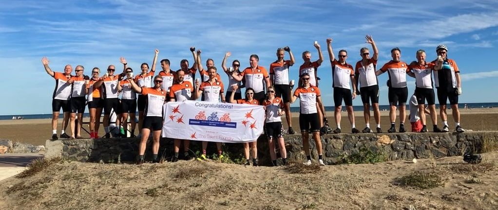 Charity bike ride through France for The Talent Foundry