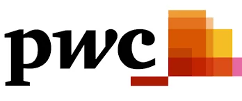 Logo of PwC (PricewaterhouseCoopers) focused on IT services, featuring stylized lowercase letters "pwc" next to a square divided into colorful segments.
