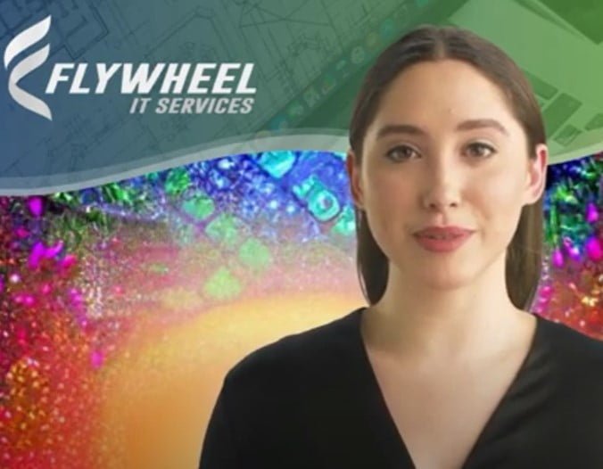 A woman speaking in front of a colorful digital background with the text "AI jobs of the future" visible.
